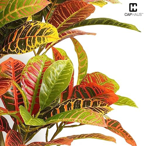 Fencer Wire 42 Inch Artificial Topiary Croton Tree