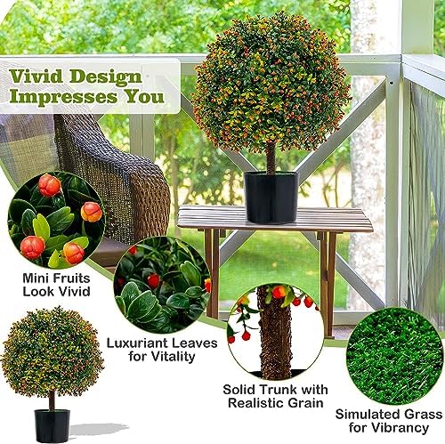Safeplus 22in Boxwood Topiary Tree