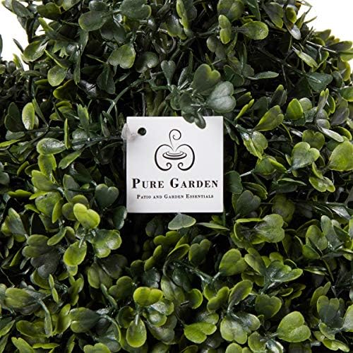 Pure Garden Realistic Faux Boxwood Topiary