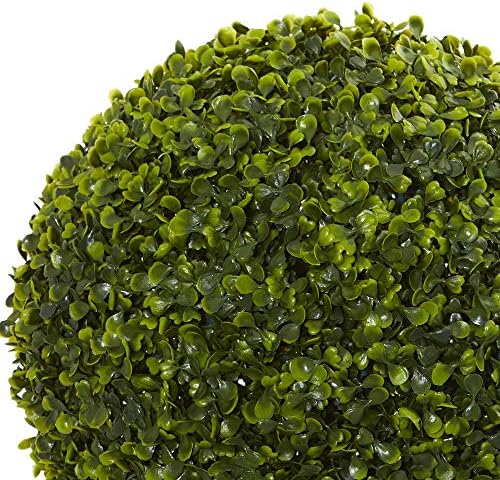 Nearly Natural Boxwood Artificial Topiary Outdoor Planter