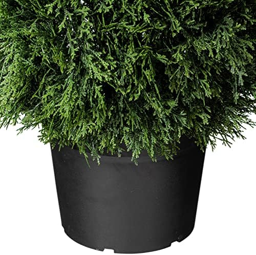 Realistic Cedar Teardrop Topiary