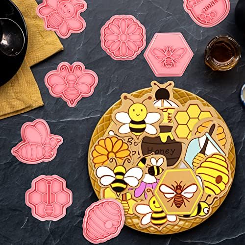 Hoolerry Summer Bee Cookie Cutters Set