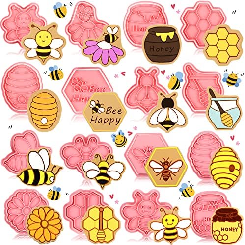 Hoolerry Summer Bee Cookie Cutters Set