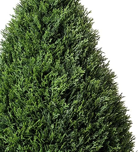 Realistic Cedar Teardrop Topiary