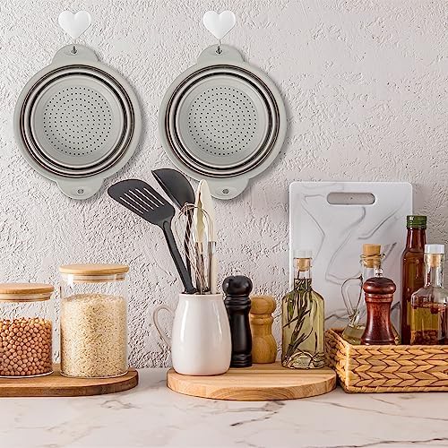 Durable Collapsible Silicone Colander for Kitchen