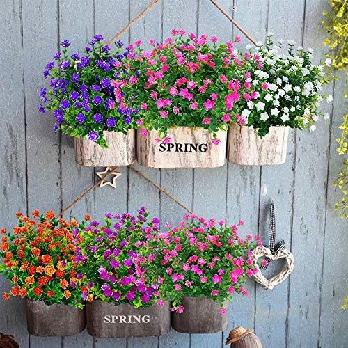 24 Sidney Outdoor Artificial Fake Flowers Pink