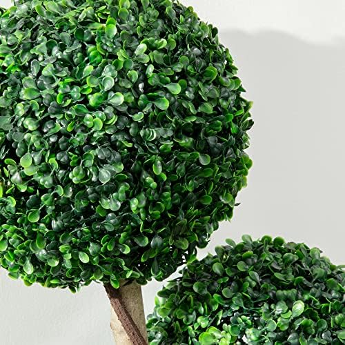 3-Ball Realistic Boxwood Topiary for Home Outdoor Use